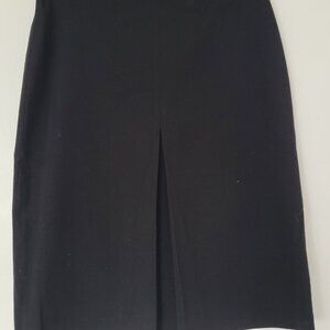 A-line long black skirt